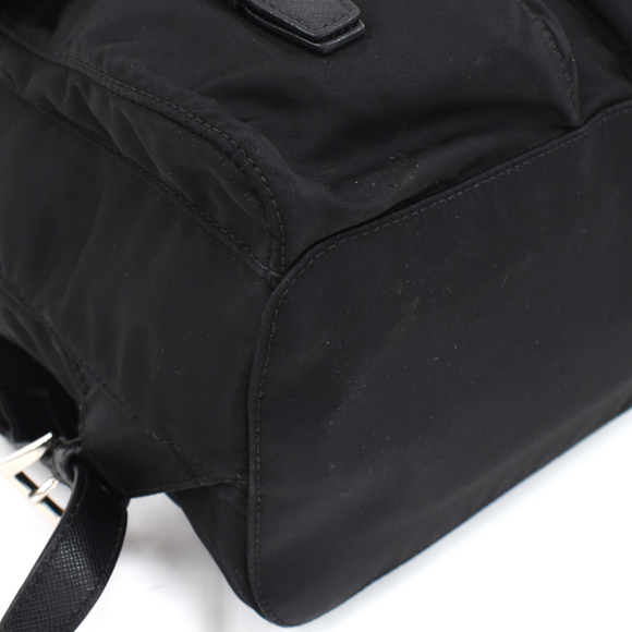 Prada Rucksack Backpack Triangle Plate Triangle Logo Nylon - Picture 5 of 8